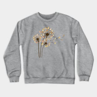 Corgi Flower Fly Dandelion Funny Dog Lover Crewneck Sweatshirt